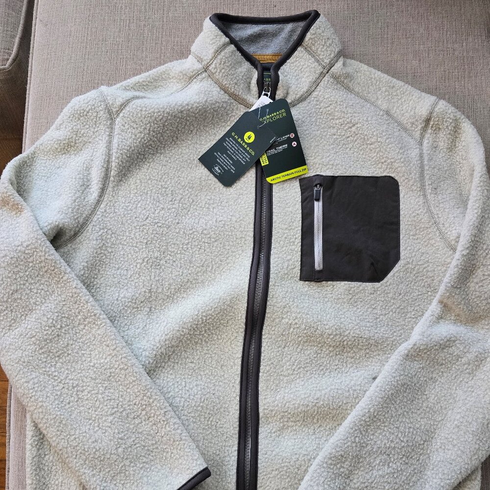 New G.H. Bass & Co Men's Explorer Fleece Jacket (XL and M)